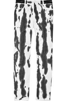 Balmain Ink-stained Skinny Jeans - Lyst