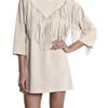 Isabel Marant Navajo Suede Fringe Dress in Pink (beige) - Lyst