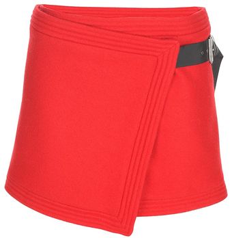 Matthew Williamson Block Colour Wool Wrap Skirt - Lyst
