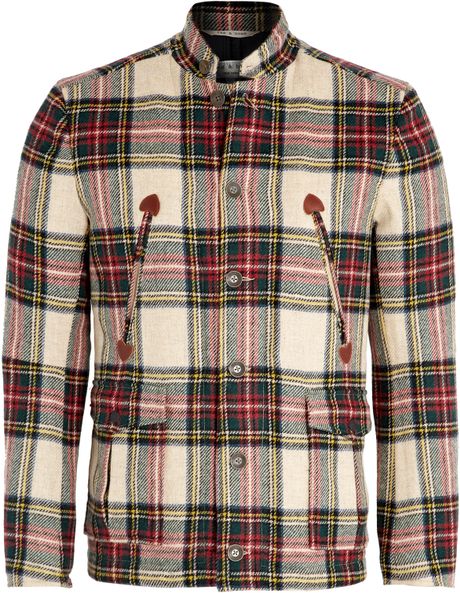 Rag & Bone Tan Plaid Wool Ptarmigan Hunting Jacket in Brown for Men (tan) - Lyst