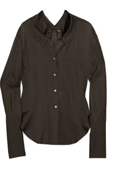 Theyskens' Theory Cotton and Silk-blend Blouse - Lyst