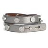 Tory Burch Double Wrap Logo Bracelet in Silver - Lyst