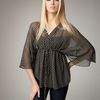 Alice + Olivia Julia Polkadot Top in Black - Lyst