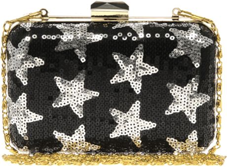 Asos Collection Asos Star Hard Case Clutch in Black - Lyst