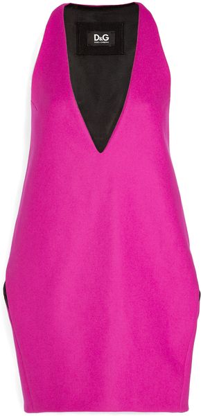 D&G Pink Wool Cocoon Dress - Lyst