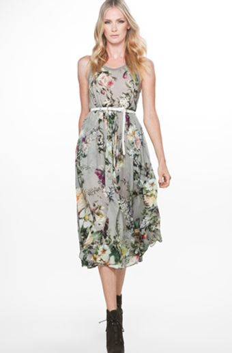 Karen Walker Va Vas Dress in Grey Bougal - Lyst