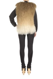 Matthew Williamson Dégradé Mongolian Lamb Gilet - Lyst