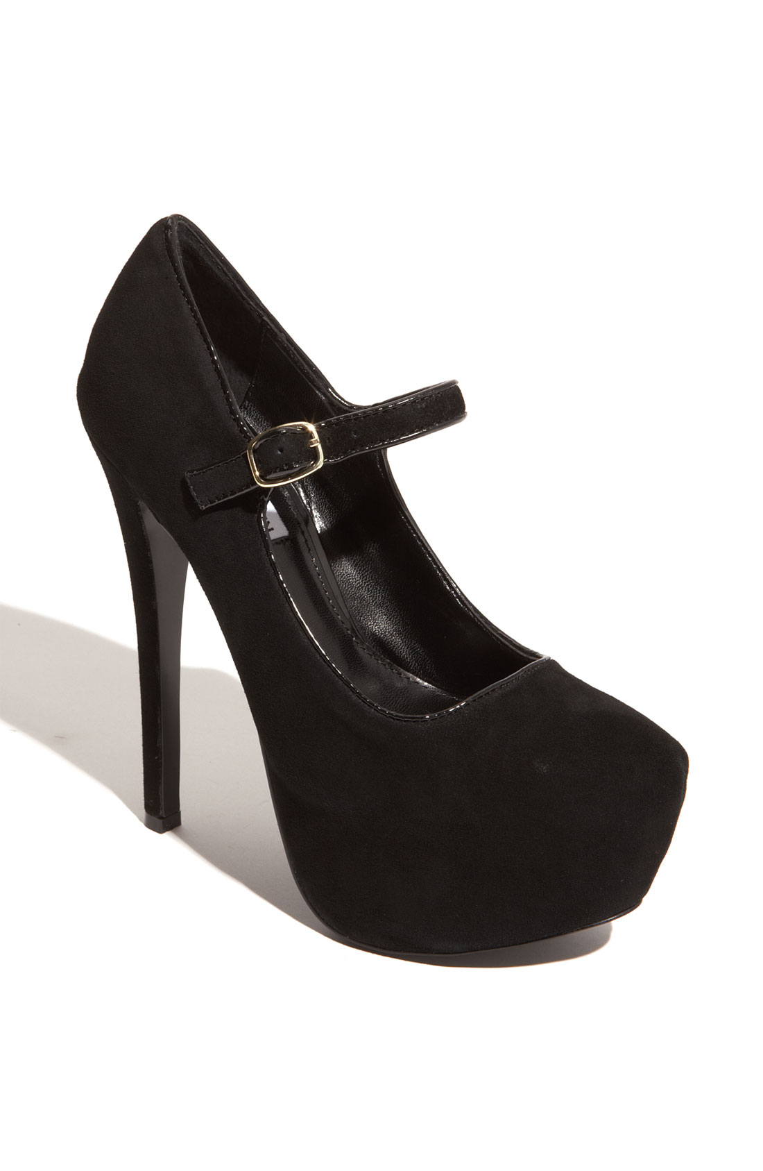 Steve Madden Viktoree Mary Jane Pump in Black (black suede) | Lyst