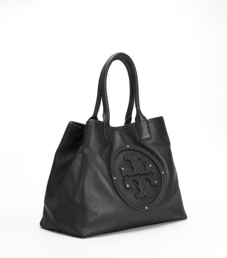 tory burch stacked logo tote