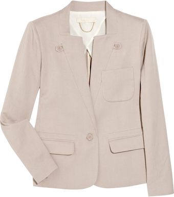 Vanessa Bruno Cotton and Linen-blend Twill Jacket - Lyst