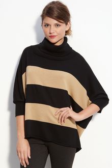 Vince Camuto Stripe Cowl Neck Sweater - Lyst