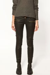 Zara Waxed Effect Trousers