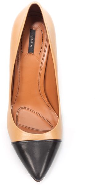 zara cap toe heels