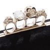 Alexander Mcqueen Calf Hair Knuckle Duster Clutch in Purple - Lyst