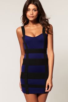 ASOS Collection Asos Dress with Neoprene Strapping Detail - Lyst
