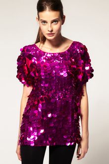 ASOS Collection Asos Revive All Over Sequin T-shirt - Lyst