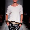 Balmain Spring 2012 White Cropped Skinny Pants With Black Leather Applique in Black (white) - Lyst