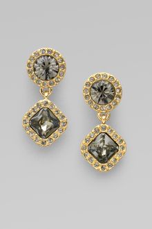 Kate Spade Pav&eactue; Accented Drop Earrings/black - Lyst