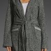 Nightcap Clothing Herringbone Hoodie Coat in Gray (black) - Lyst