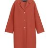 Rochas Doubleface Wool Coat in Orange - Lyst