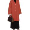 Rochas Doubleface Wool Coat in Orange - Lyst