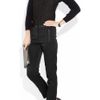 Tibi Leathertrimmed Stretch Satintwill Pants in Black - Lyst