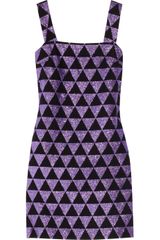 Versus  Glittered Wool-crepe Dress
