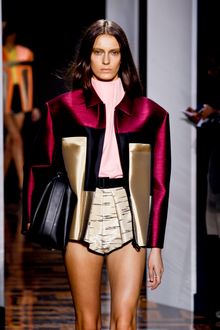 Balenciaga Spring 2012 Beige High Waist Mini Shorts  - Lyst