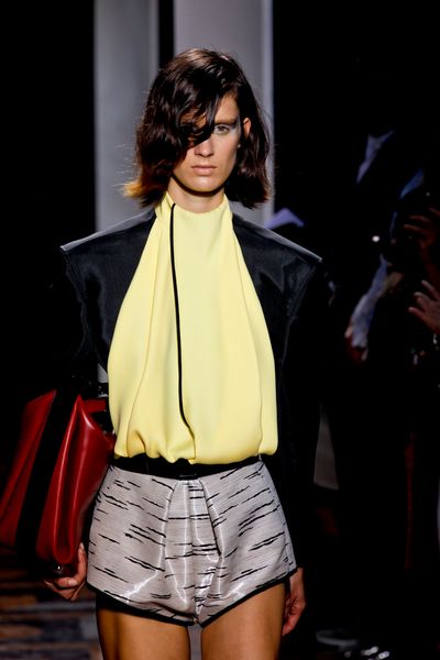 Balenciaga Spring 2012 Black Shimmering Oversized Jacket in Black (black, white) - Lyst