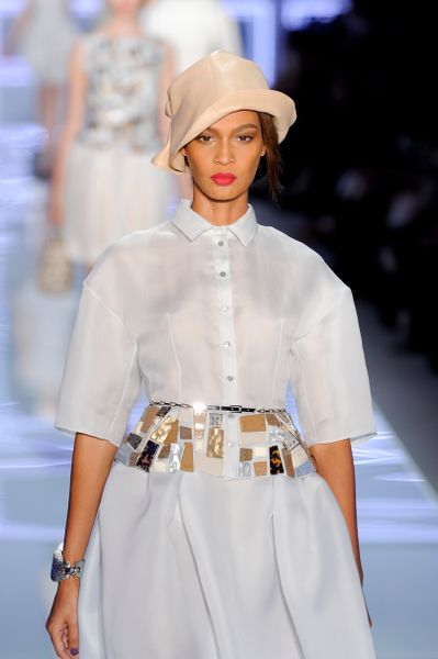 Dior Spring 2012 Leather Cloche Hat in Beige - Lyst