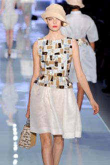 Dior Spring 2012 Beige Gazar Skirt - Lyst