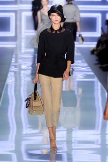 Dior Spring 2012 Black Sheer Button-Down Shirt - Lyst