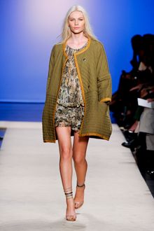 Isabel Marant Spring 2012 Python Print Smocked Mini Dress - Lyst