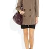 Miu Miu Oversized Leather Frame Clutch in Purple (plum) - Lyst