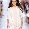 Chloé Spring 2012 Tented Short Sleeve Dress with Belt in Beige - Lyst