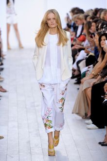 Chloé Spring 2012 Beige Formal Jacket With Smooth Lapels - Lyst
