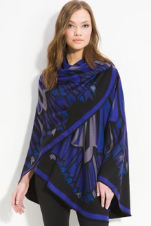 Emilio Pucci Wild Winter Graphic Poncho - Lyst