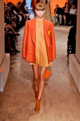 Hermes Spring 2012 Orange Sheer Mesh Ankle Boot