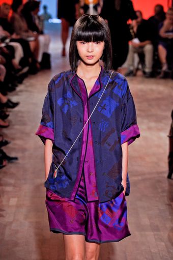 Hermes Spring 2012 Silk Print Pajama Style Shirt - Lyst