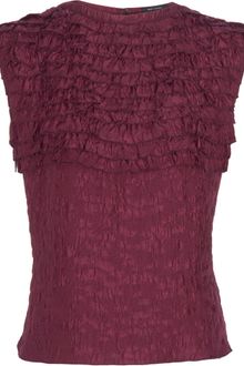 Marc Jacobs Ruffled Sleeveless Top - Lyst