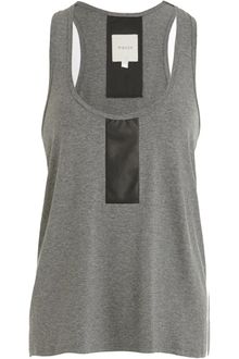 Mason by Michelle Mason Leather Panel Tank - Lyst