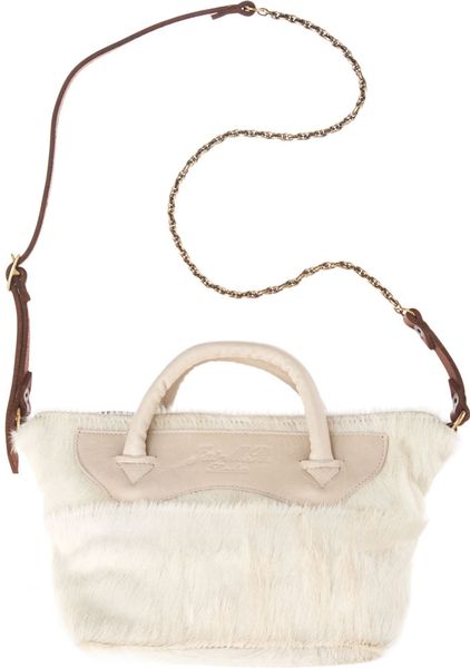 Jas Mb Ponyhair Mini Wings Traveller Bag in White - Lyst