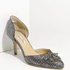Oscar De La Renta Embellished Tweed Dorsay in Gray (anthracite) - Lyst