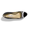 Oscar De La Renta Satin Sequin Pump in Black (black/ white) - Lyst