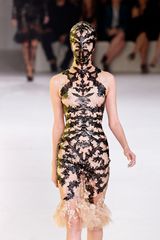 Alexander McQueen Leather Lace Dress