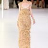 Alexander Mcqueen Spring 2012 Cut Out High Neck MilleFeuille Gown in Gold - Lyst