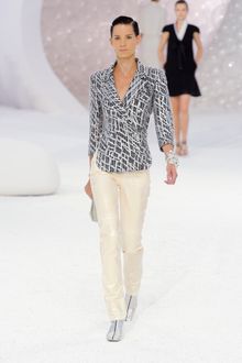 Chanel Spring 2012 Black And White Cut Out Jacket - Lyst