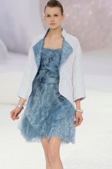 Chanel Spring 2012 Cut Out Jacket With Contrasting Lapels - Lyst