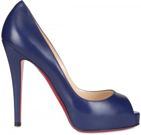 Christian Louboutin 120mm Very Prive Kid Pumps in Blue - Lyst