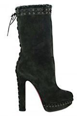 Christian Louboutin 140 Mm Step N Roll Suede Boots